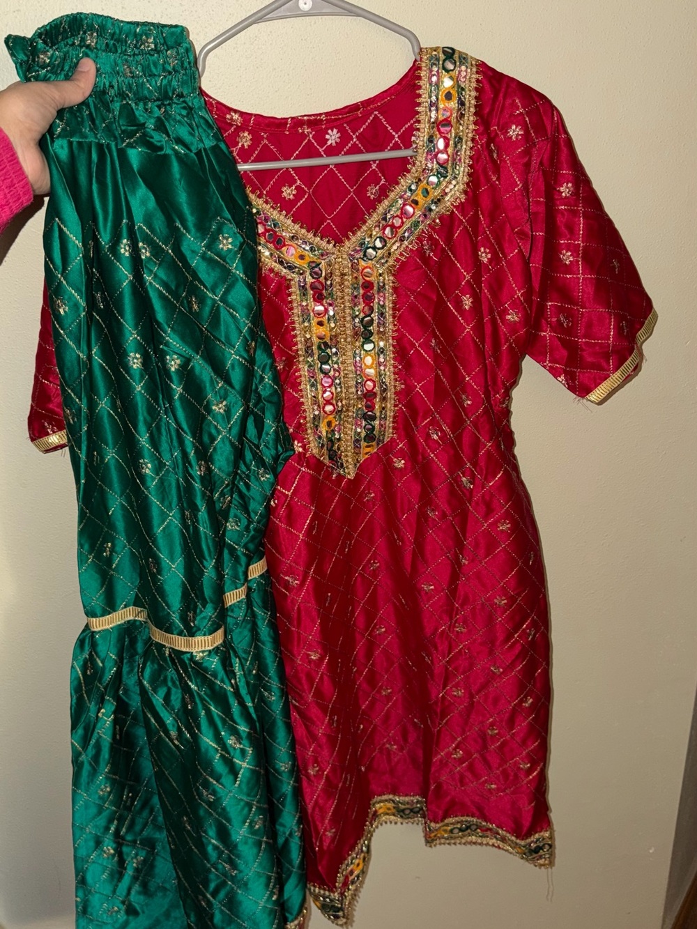 3 piece colorful desi outfit